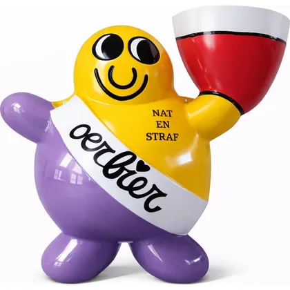 Gepersonaliseerd Oerbier-mannetje: paars