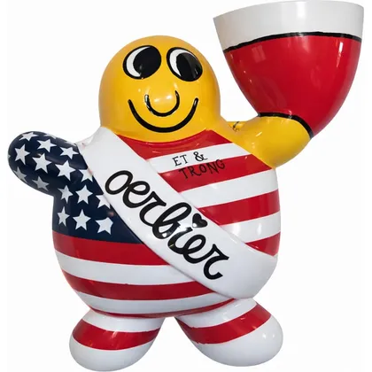 Gepersonaliseerd Oerbier-mannetje: usa